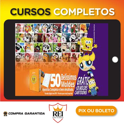 50 Moldes de Bichinhos Decorativos + Brinde - Autor Desconhecido