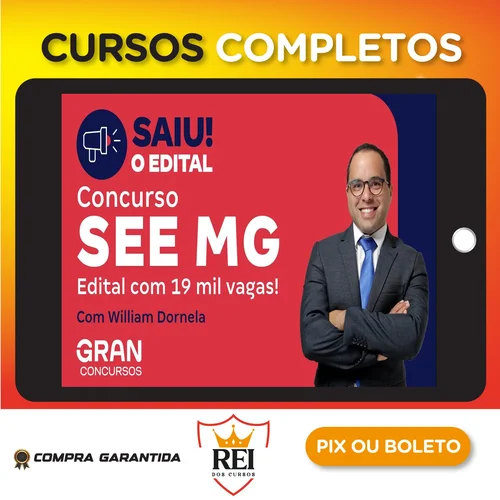 SEE MG: Professor de Educação Básica, Matemática (Pós-edital) - Gran Cursos Online